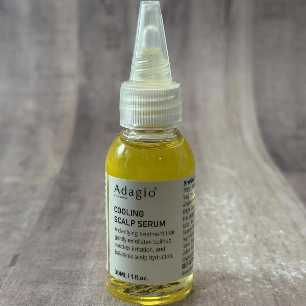 ADAGIO Cooling Scalp Serum 30ml / 1fl oz. Soothes Exfoliates Balances Clarifies